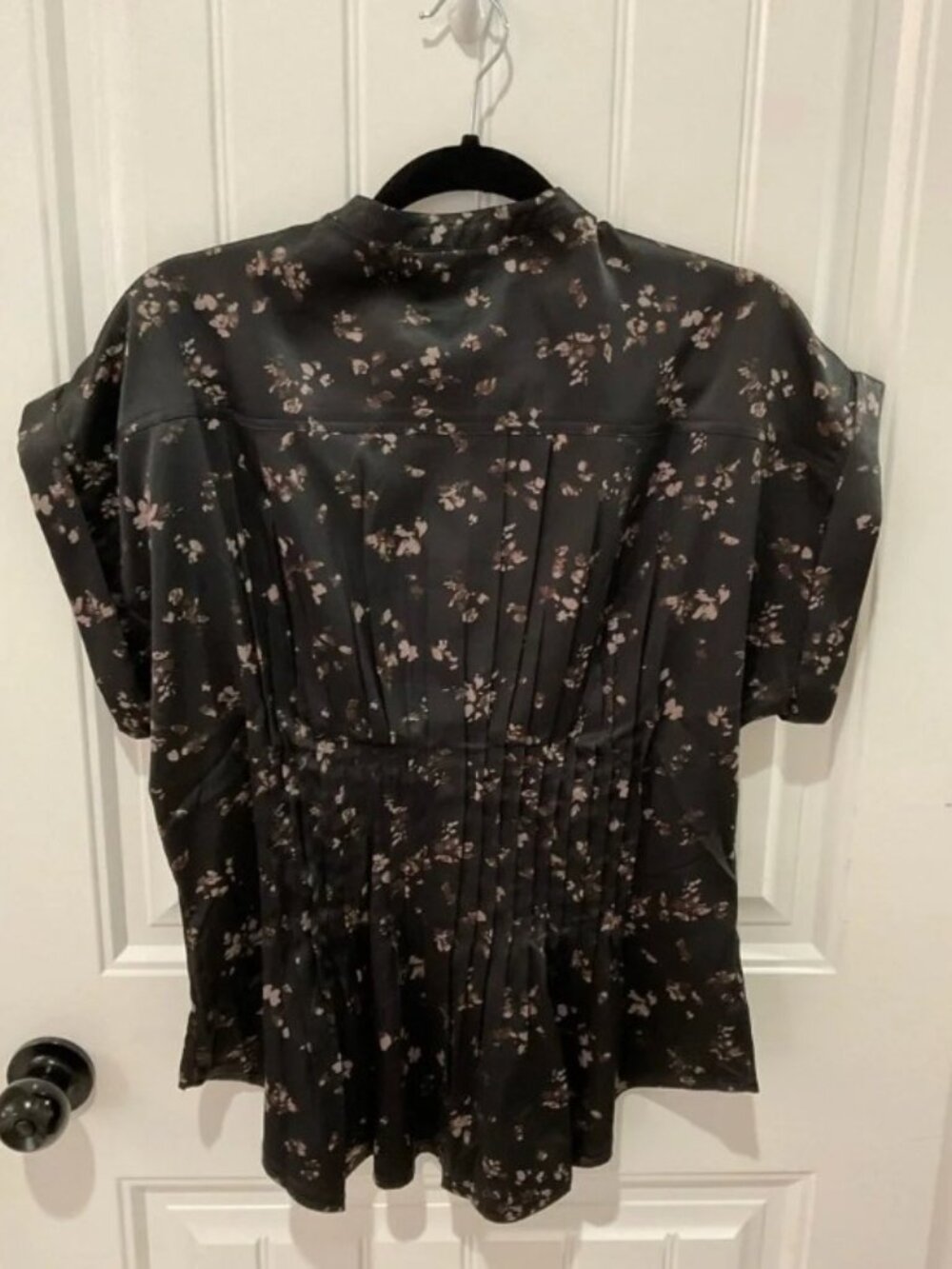 Pilcro Silky Pleated Waisted Blouse - Picture 4 of 6